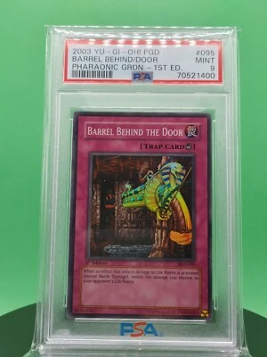 1st Edition PSA 9 Barrel Behind the Door PGD-095 Super 2003 English Yu-Gi-OH! - Image 1 of 4