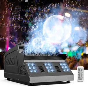 3000W Fog Machine DMX Smoke Fog Bubble Machine Strobe RGB LED Stage Par Lights - Picture 1 of 10