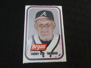 2003 Bryan Perforated Atlanta Braves Bobby Cox - Bild 1 von 2