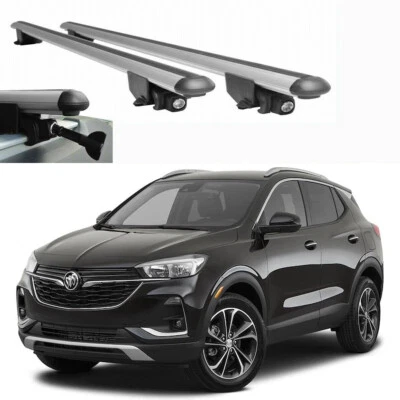 Roof Racks Cross Bars silver Aluminum for Buick Encore 2013-2022 Foto 1 de 4