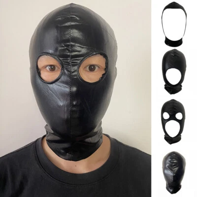 Unisex Balaclava Elastic Spandex Zentai Hood Mask Party Events Cosplay Costumes - Image 1 of 4