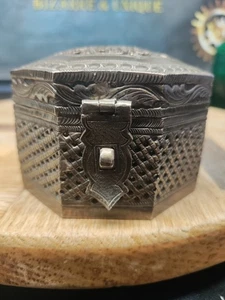 Vintage .800 Continental Silber durchbohrt Etrog Box für Sukkot Rituals wunderschön - Bild 1 von 9