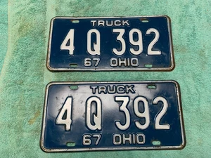 Ohio 1967 LKW Kennzeichen - Bild 1 von 4