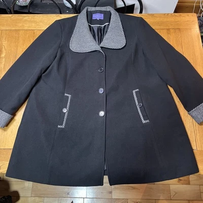 Autonomy Ladies Size 22 Black Coat Excellent Condition - Image 1 of 4