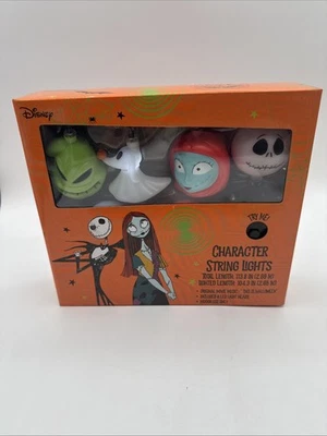 The Nightmare Before Christmas Musical Character String Lights Jack Sally NEW - Image 1 of 4