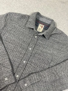 Relwen Bubble Knit Grey XXLarge Shirt Jacket HUCKBERRY Men’s Button Up - Picture 1 of 7