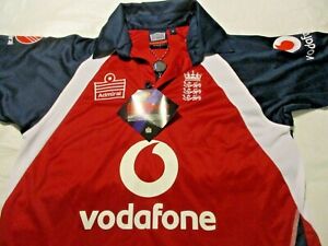Admiral England Cricket Jersey Vodafone 3 Lions Men's Small Nwt