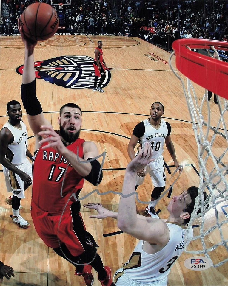 Jonas Valanciunas signed 8x10 photo PSA/DNA Toronto Raptors Autographed - Image 1 of 1
