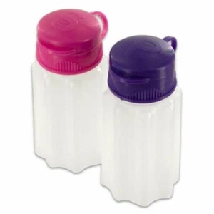 Durable Plastic Travel Camping Mini Salt & Pepper Shaker Set w/ Flip Lids