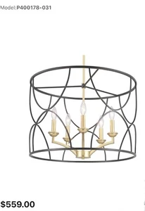 Progress Lighting P400178-031 Landree - Chandeliers Light - 5 Light in Luxe and - Picture 1 of 13