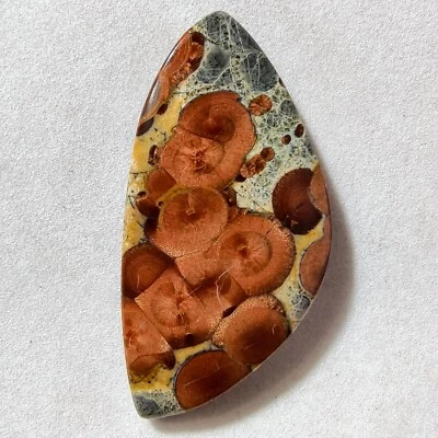 Piedra preciosa cabujón obsidiana de maní natural de 43 quilates para joyería 47,4 x 23,6 x 5,5 mm Foto 1 de 3