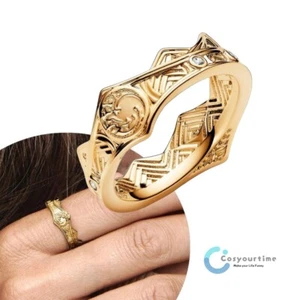 Anello Corona Cosplay Casa del Drago Stagione 2 2024 Retro Donna Accessori Nuovo - Foto 1 di 7