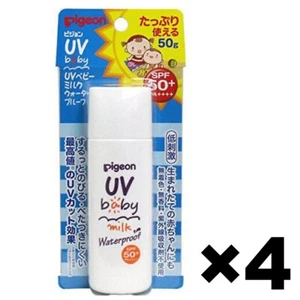 Pigeon UV Baby Milk WaterProof Sunscreen 4Pack Set SPF50+ PA++++ 50g - Picture 1 of 3