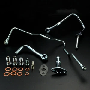 Turbo Oil Water Line Kit For Mitsubishi 4G63T Lancer EVOX EVO10 TD05HR TD06SL2 - Picture 1 of 3