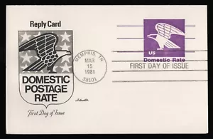 #UY31 'B' Eagle, Artmaster H/C FDC **ANY 5=FREE SHIPPING** - Picture 1 of 1