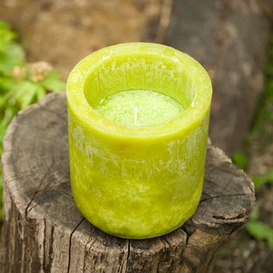 Kerzentopf 'Limette' - 50 Stunden Brenndauer Kerze Windlicht Garten Balkon - Bild 1 von 2