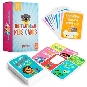Motivational Flashcards for Kids - 50 Educational Flash Cards for Ages 3+ - Picture 1 of 7