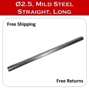 2.5" OD Straight 47~48" Long 4ft Mild Steel Custom 2.5 inch Exhaust Pipe Tube - Picture 1 of 5