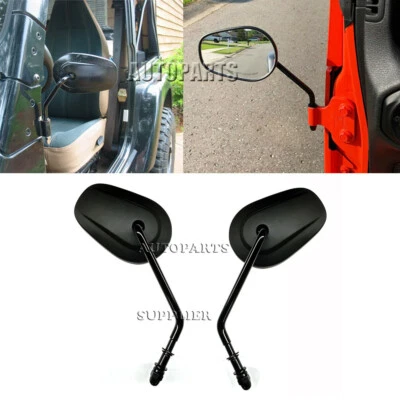 Mirrors Relocation Black Stainless For Jeep Wrangler YJ TJ JK JL 87-2018 Kentrol — 第 1/4 张图片