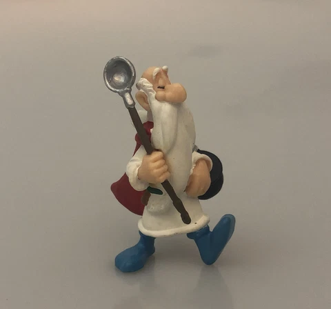 Vintage 1997 Asterix And Obelix Getafix PVC Figure Goscinny Uderzo Cover