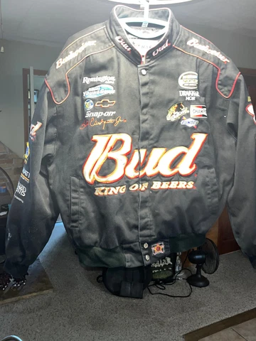 Vintage Dale Earnhardt Jr. - Bud - Chase - Nascar Jacket - Size Large Cover