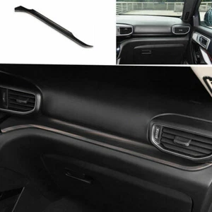 For Ford Explorer 2020-2021 Matt Wood Grain Central Console Dashboard Strip Trim - Picture 1 of 4