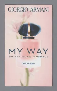 Advertising card - advertising card - My Way by Giorgio Armani straight back - Picture 1 of 2