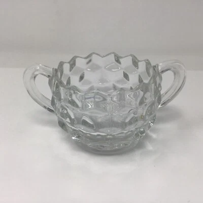 Американская прозрачная сахарница Fostoria 1950 г. - Изображение 1 из 4