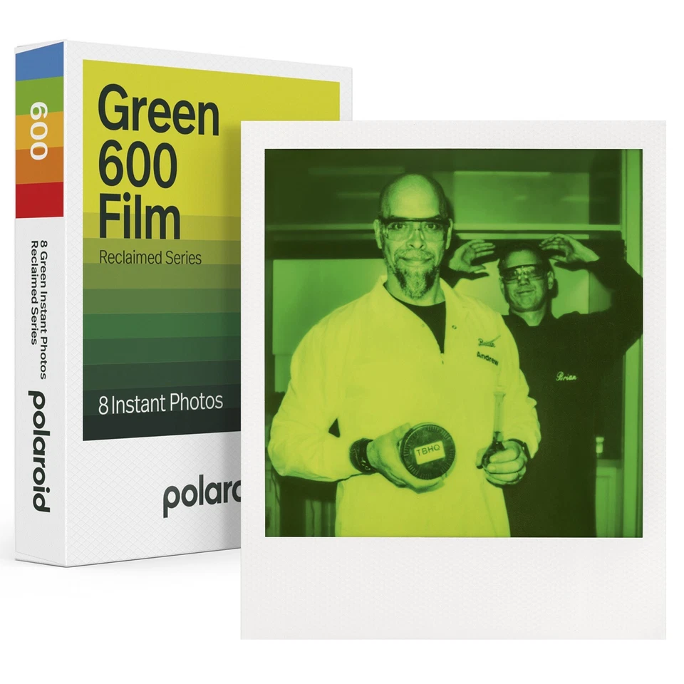 Polaroid Green 600 Film Reclaimed Series for 600 & I-Type Cameras