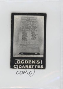 1901 Ogden's General Interest Series D Tobacco Fot the grave of 4th Derbyshite