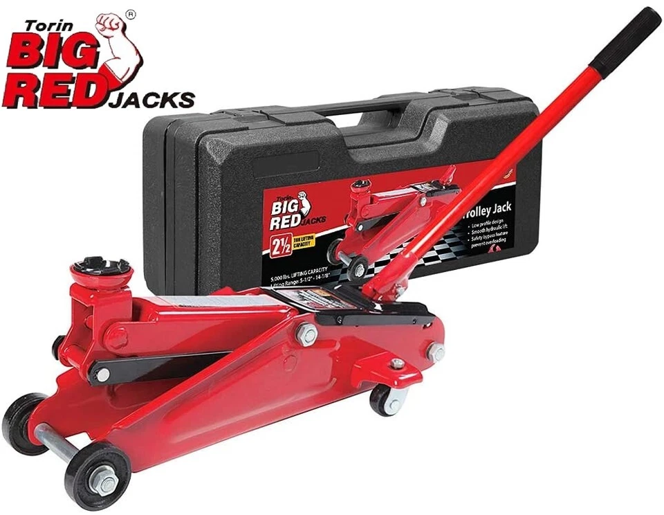 Carro hidráulico Torin BIG RED servicio de piso/piso 2,5 toneladas (5.000 libras), rojo Foto 1 de 4