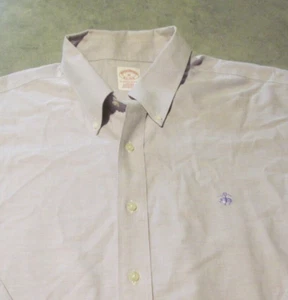 Brooks Brothers shirt Mens extra large Non Iron Purple Lavender Dress - Picture 1 of 7