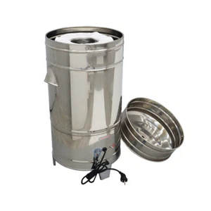 5.5Gal Salad Dryer Vegetable Fruit Washer Spinner 304 Stainless Steel Tank - Picture 1 of 11