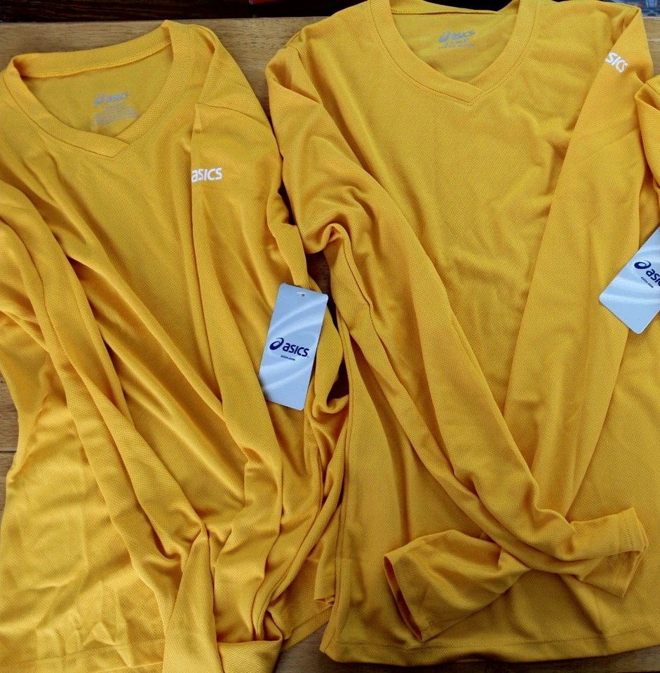 Camisa de correr de calentamiento para mujer ASICS Circuit 7 TALLA XS LOTE DE 2 [NUEVA] NUEVA CON ETIQUETAS Foto 1 de 4