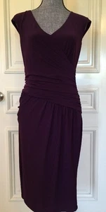 Ralph Lauren Women's Dress Size 6 Color Purple Sleeveless -Knee Length - Picture 1 of 12