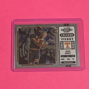 🎆Jalin Hyatt Optic College Ticket Rookie Card New York Giants Tennessee 🗽💯