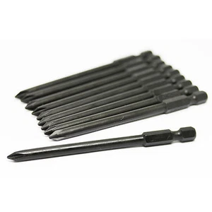 UFFY - 3-1/2" Inch Phillips PH # 1 Power Impact Bit 10 pack 1/4 Hex - Picture 1 of 2