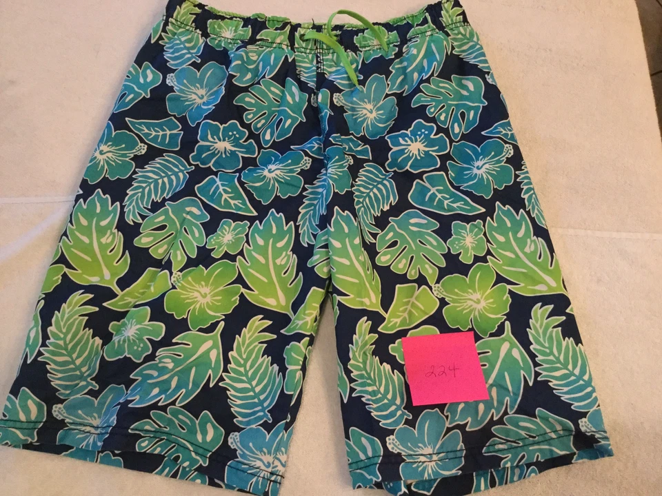 Baús de banho havaianos verde azul Mossimo - Tamanho XL 16/18 - Excelente estado - Imagem 1 de 1