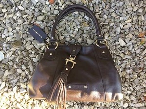 *BNWT*RP£270 PATRICK COX DESIGNER CHOCOLATE LEATHER SHOULDER BAG HANDBAG - Picture 1 of 12