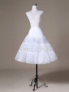 Weißer Kee Length Swing Vintage Silps Reifrock Petticoat Unterrock TUTU 50er - Bild 1 von 2
