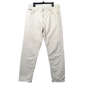 Vintage 90s Calvin Klein Jeans Men 36x32* Cream Straight Easy Fit USA Denim Y2K - Picture 1 of 13