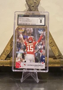 Patrick Mahomes II 1 of 746 PANINI INSTANT SUPERBOWL LIV MVP #186 CHIEFS🔥CGC 8 - Picture 1 of 2