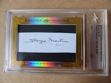 BEATLES George Martin signed 2015 LEAF EXECUTIVE COLLECTION MASTERPIECE 1 of 1