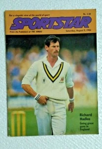 INDIA RARA REVISTA THE SPORTSTAR 9 DE AGOSTO DE 1986 RICHARD HADLEE GOING GUNS - Imagen 1 de 3