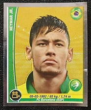 2014 Brazil World Cup FIFA #030 NEYMAR JR. Brazil Soccer Team Sticker Promo Peru