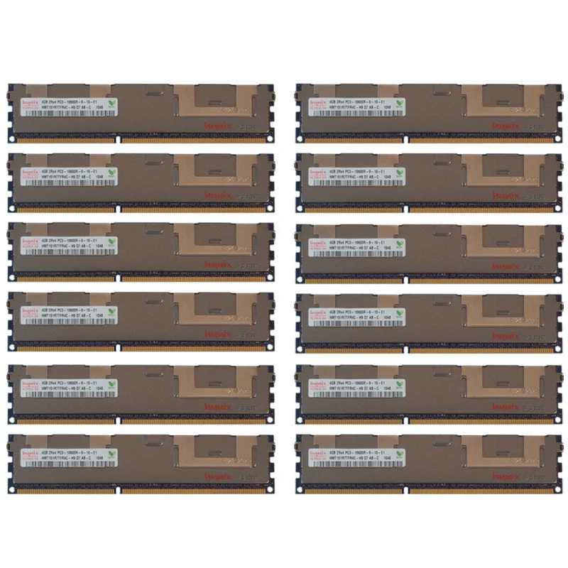 48GB Kit 12x 4GB HP Proliant DL585 DL980 ML370 SL165S SL165Z G7 Memory Ram - Image 1 of 1