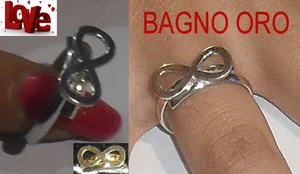 Anillo Infinito Plata 925 Pl Oro Ajustable Cualquier Medida Infinito Amor - Imagen 1 de 1