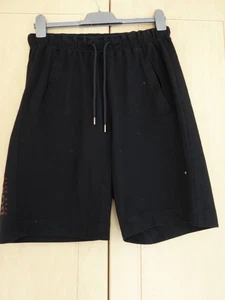 HUGO BOSS GREEN LABEL MENS 'SAGGY' LOUNGE SHORTS IN BLACK/RED - SIZE XL - Picture 1 of 5
