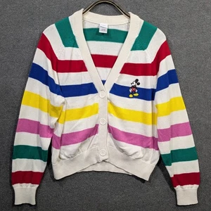 Mickey Mouse Strickjacke Damen groß Jacquard Strick Disney bunt bestickt - Bild 1 von 9