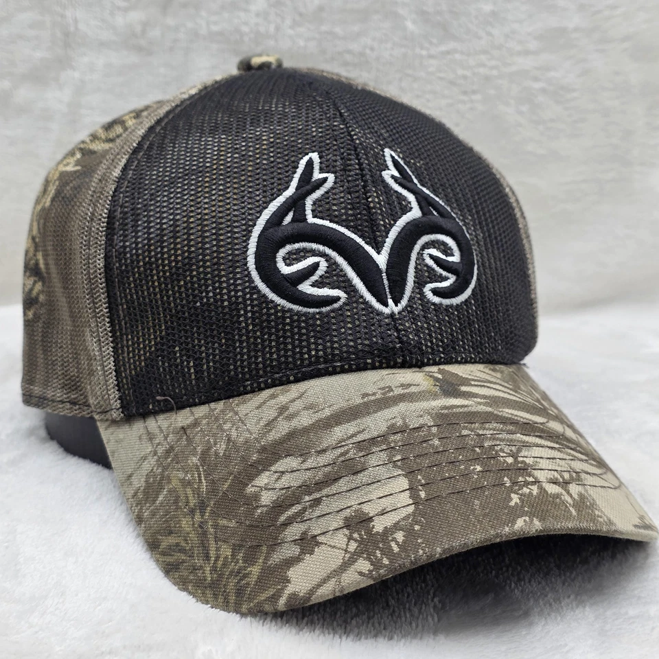 Sombrero Realtree Gorra Correa Trasera Camuflaje Malla Camionero Bordado Para Hombres Aire Libre Caza Peces Foto 1 de 4
